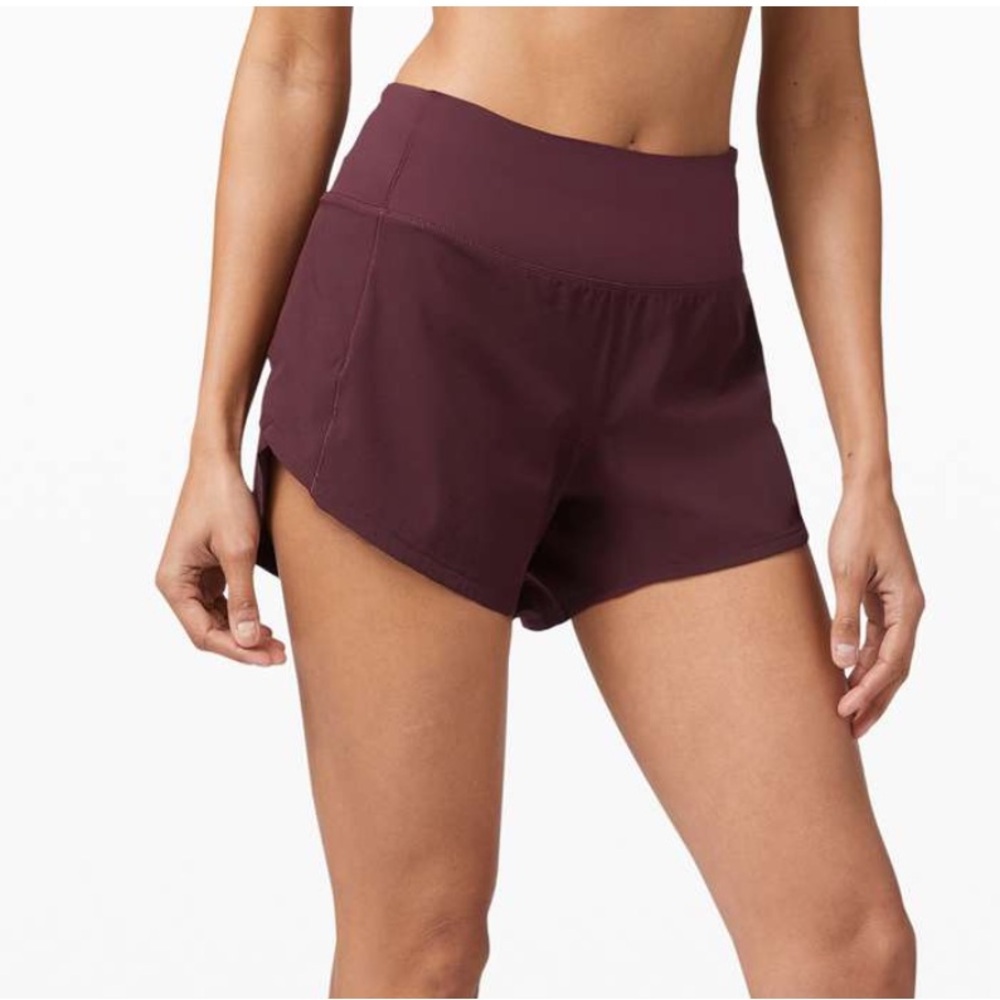 Lululemon Speed Up Shorts Long *4” Updated Fit in Cassis size 8